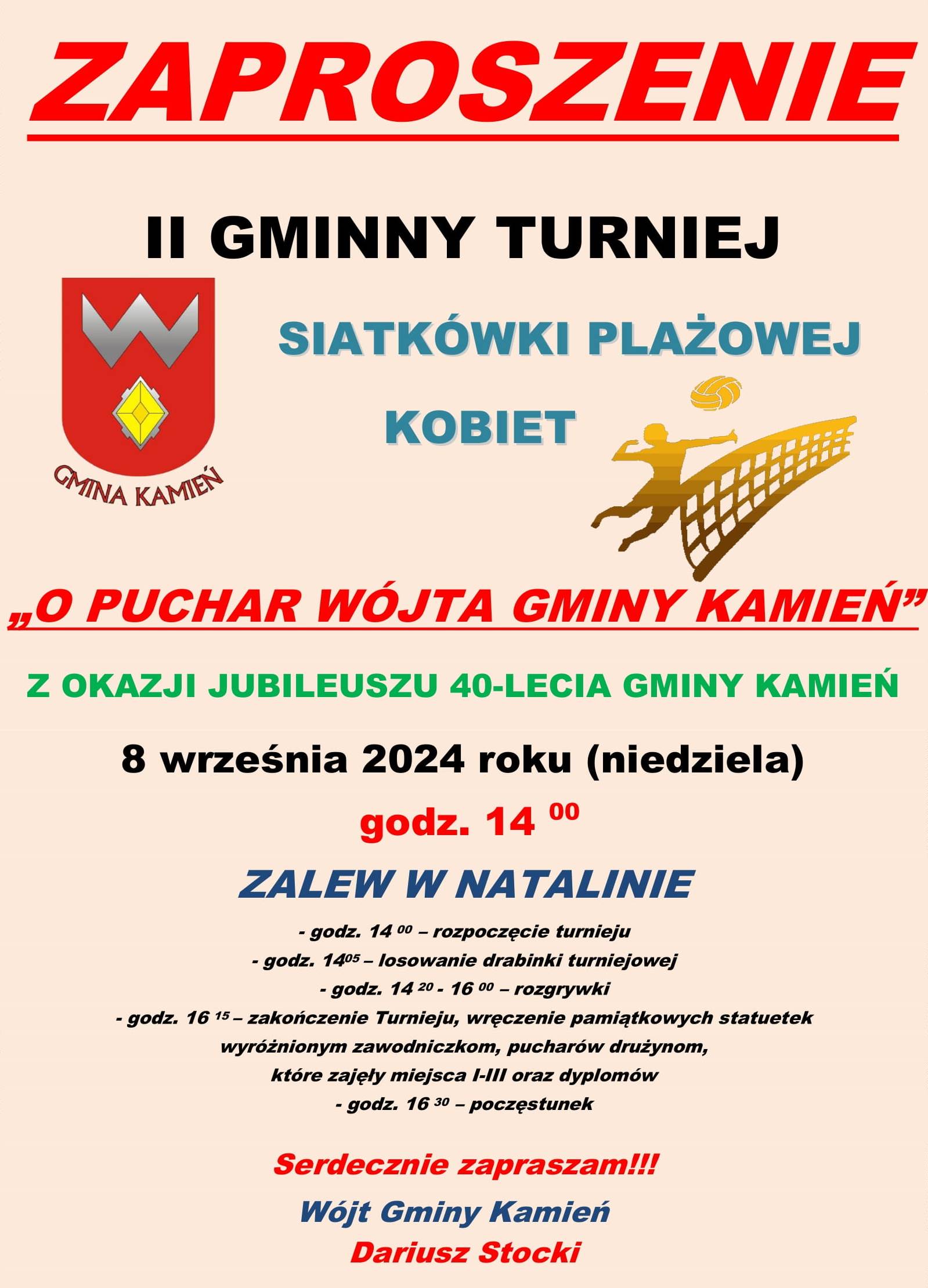 II Gminny Turniej Siatkówki Plażowej