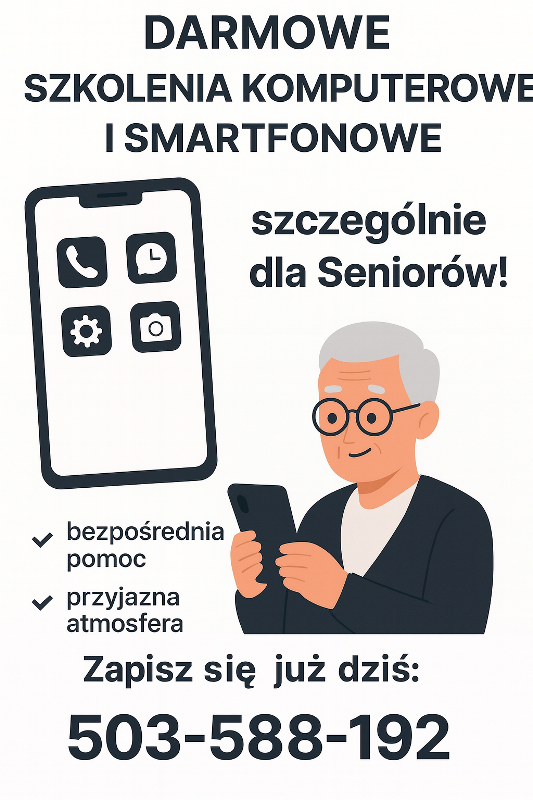 Darmowe szkolenia komputerowe i smartfonowe