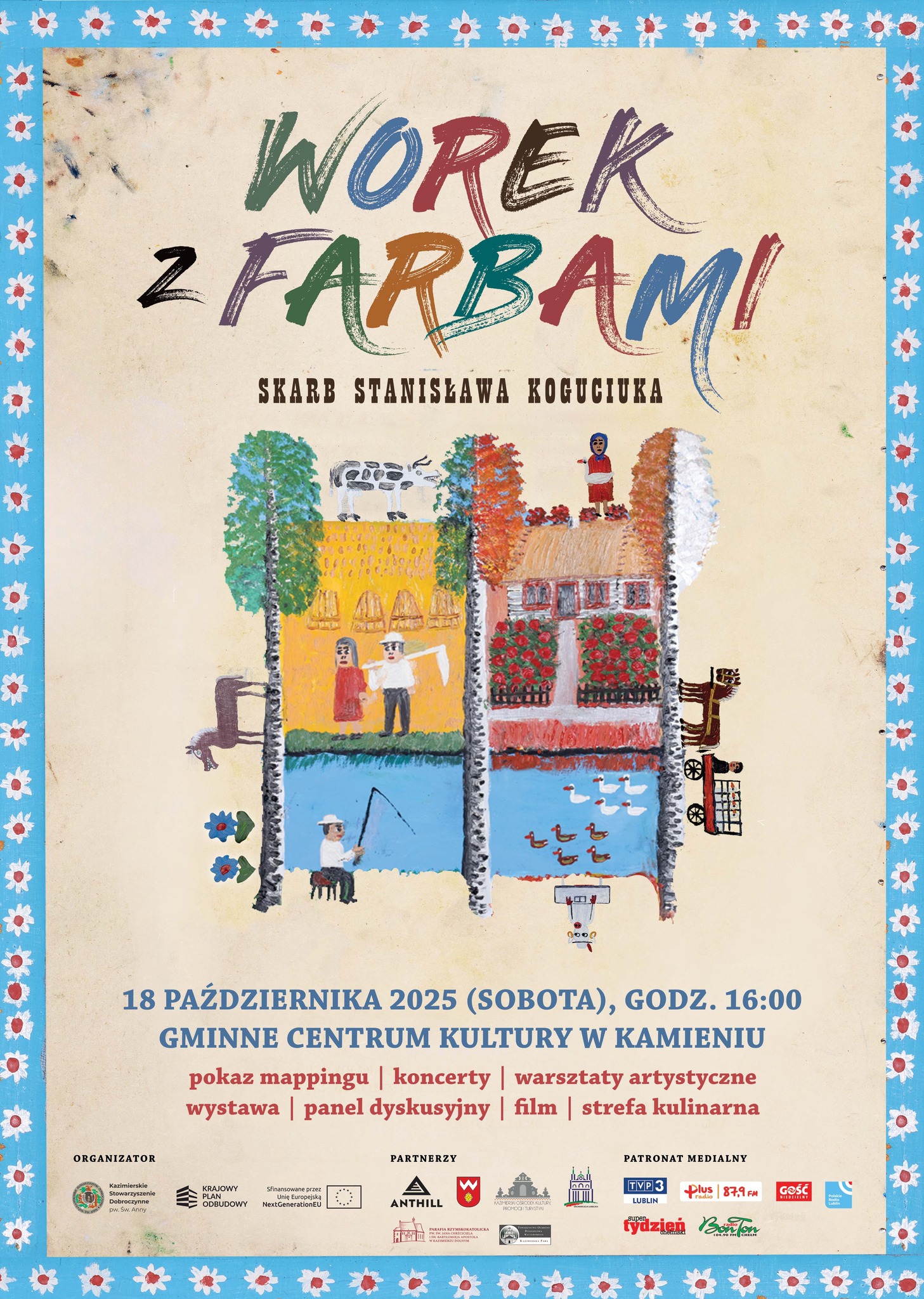 Worek z farbami skarb Stanisława Koguciuka – 18.10.2025 r. (sobota) godz. 16.00 – GCK w Kamieniu