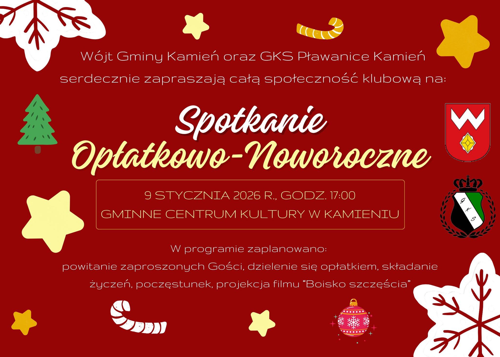 Spotkanie Opłatkowo – Noworoczne GKS-u Pławanice Kamień