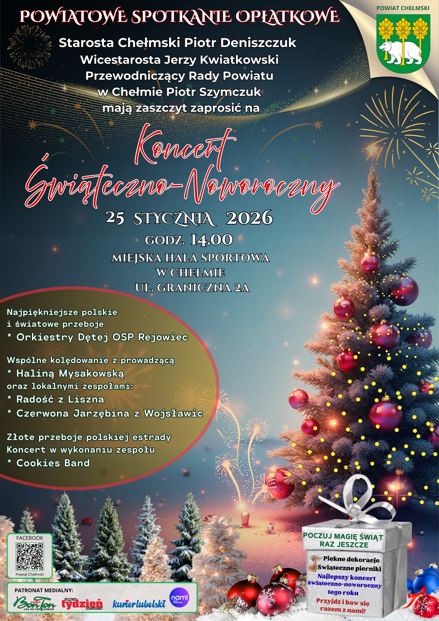 Koncert Świąteczno-Noworoczny – 25 stycznia godz. 14.00 – Miejska Hala Sportowa