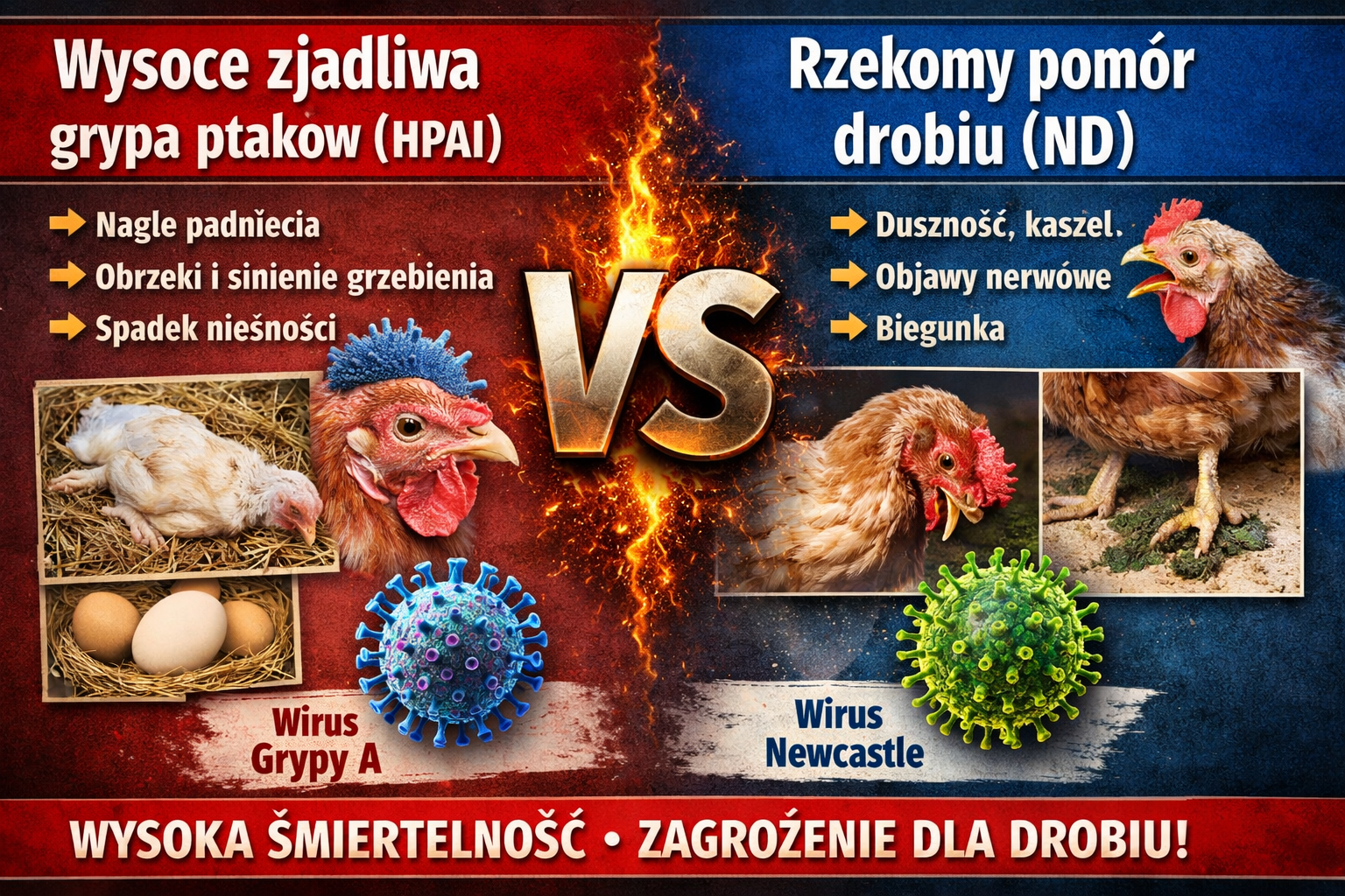 ROZPORZĄDZENIE WOJEWODY LUBELSKIEGO w sprawie przeciwdziałania rozprzestrzenianiu się wysoce zjadliwej grypy ptaków (HPAI) oraz rzekomego pomoru drobiu (ND) na terenie województwa lubelskiego