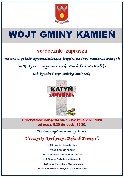 Katyń – ocalić od zapomnienia – 13 kwietnia godz. 9.00