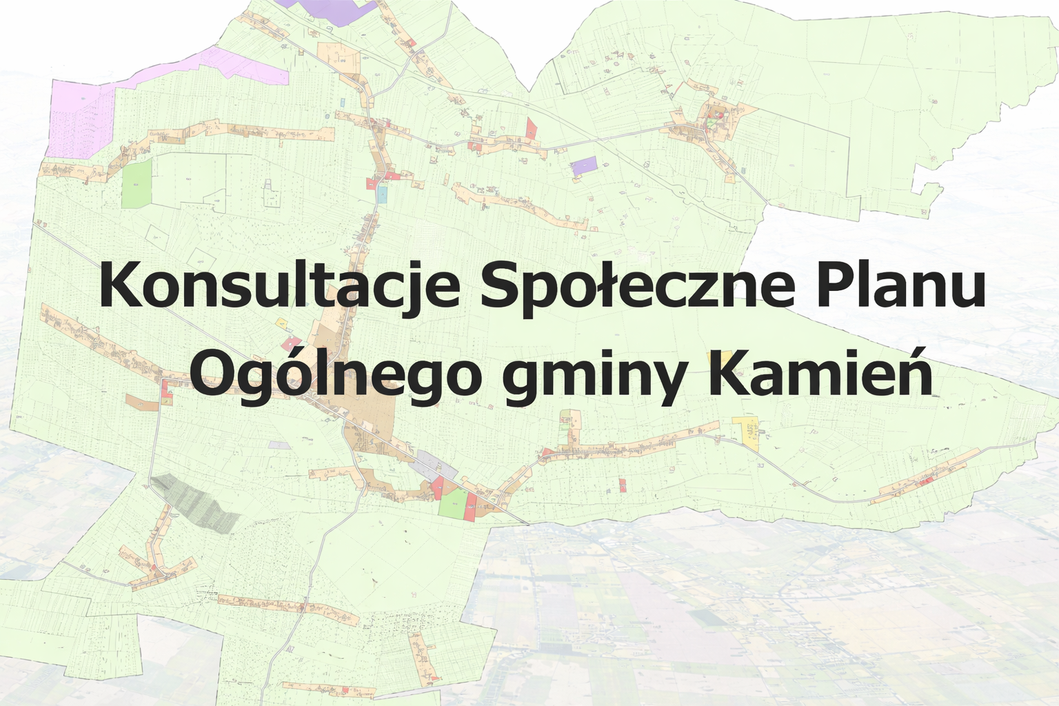 Konsultacje społeczne dotyczące projektu planu ogólnego Gminy Kamień