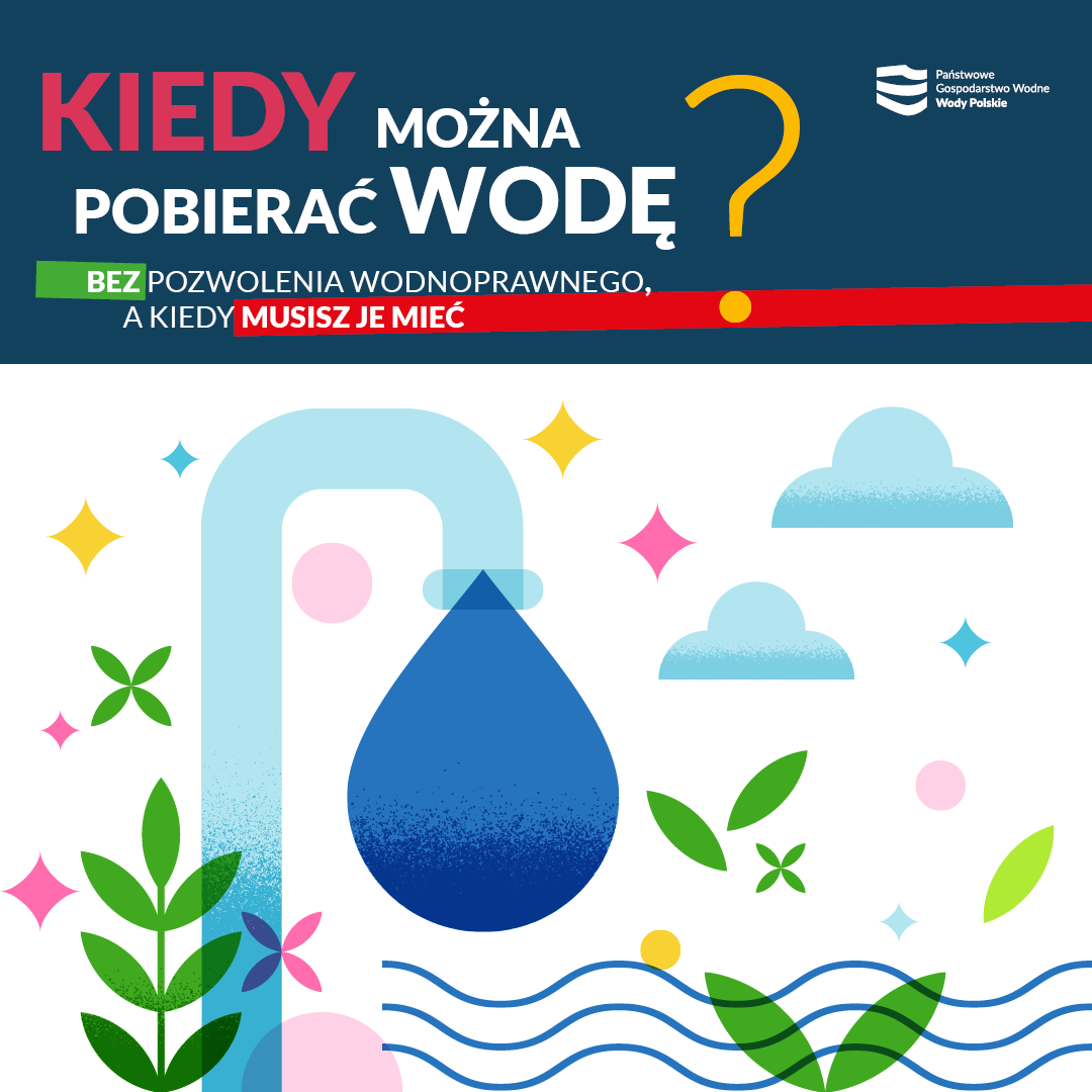Działania informacyjne dotyczące zasad poboru wód