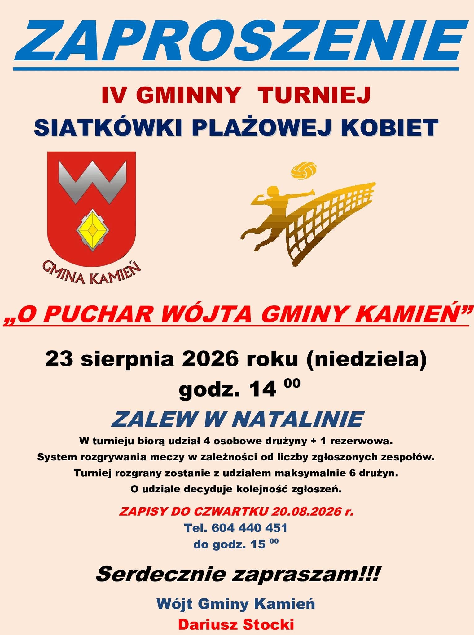 IV Gminny Turniej Siatkówki Plażowej Kobiet